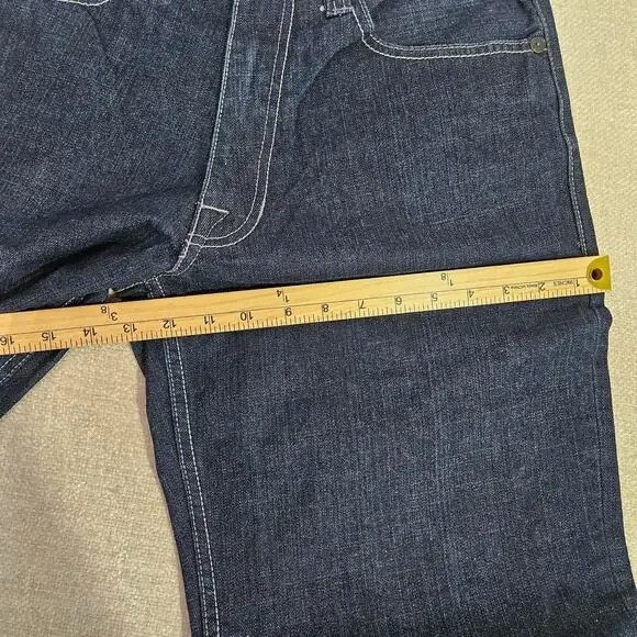 Vintage Mens Y2K Ecko Unltd Baggy Wide Leg Jeans 32x30 Blue Denim - Picture 7 of 9